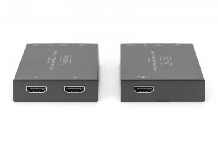 Digitus Przedłużacz / Extender HDMI 70m po skrętce kat.5e/6/7 4K 60Hz PoC (Power over Cable) (zestaw)