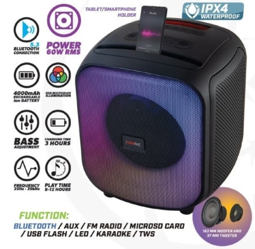 Rebeltec Głośnik Bluetooth FM/USB PowerCUBE 500