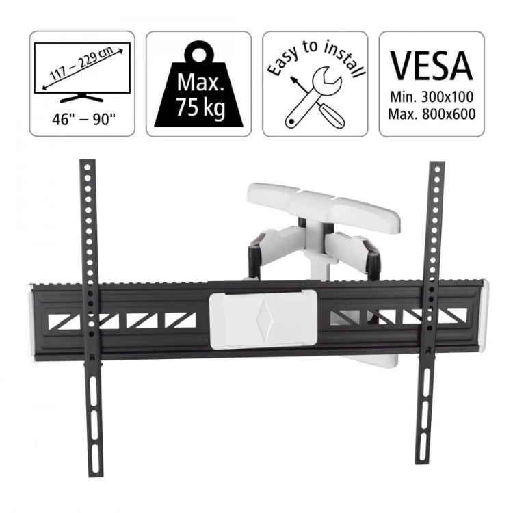 Hama Uchwyt LCD/LED 800X600 fullmotion 90 cali