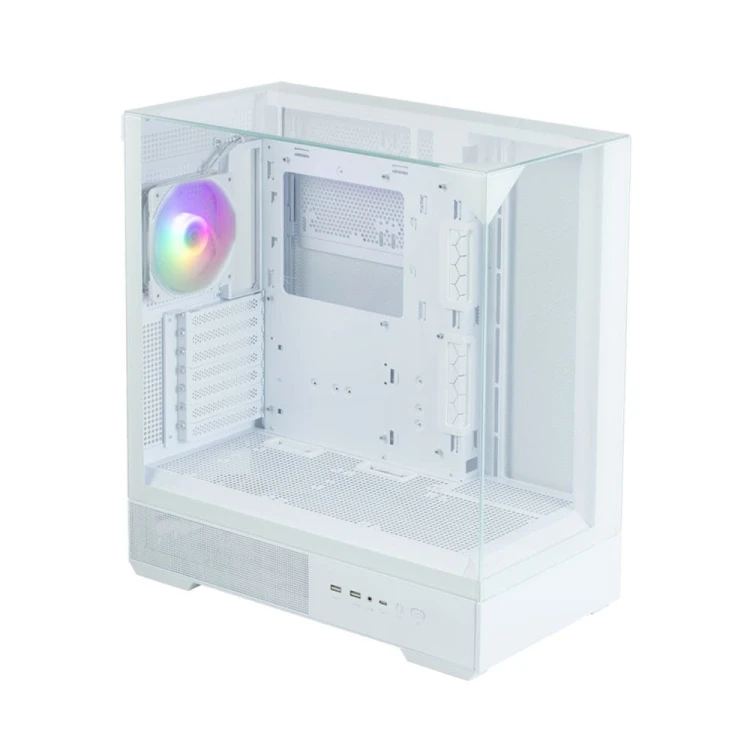 Zalman Obudowa P40 Prism Mid-Tower szkło hartowane biała