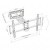 ART Uchwyt do TV LCD/LED 50-120" 150kg AR-91XXL reg.pion/poziom               90-935mm max VESA 900x600