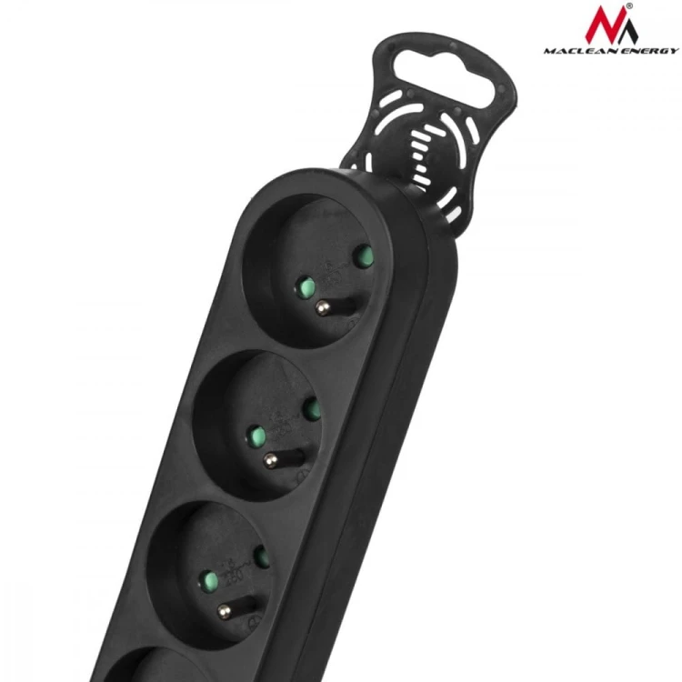 Maclean Listwa zasilająca 4g 1,4m MCE180 2300W czarna