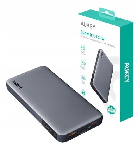 AUKEY PB-Y41 Power Bank | 10000mAh | 30W | 2xUSB | PD 3.0 QC 3.0 LED