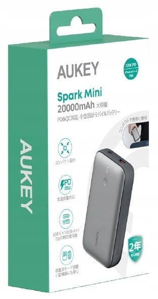 AUKEY PB-Y57 Mini Power Bank | 20000mAh | 22.5W | 2xUSB | PD 3.0 QC 3.0 LED