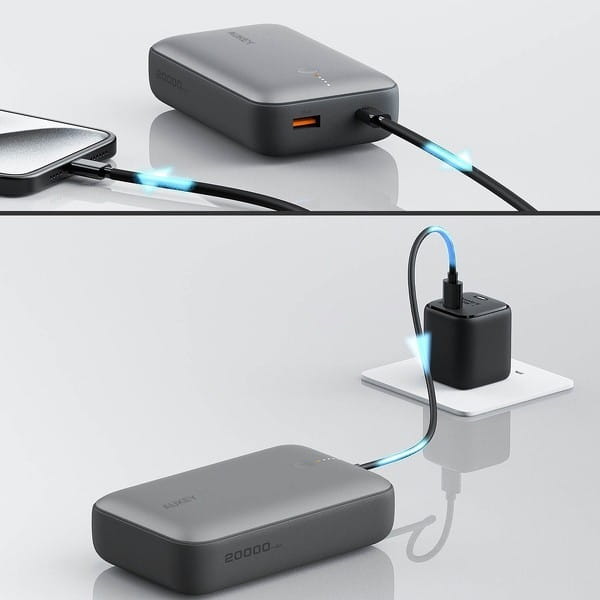 AUKEY PB-Y57 Mini Power Bank | 20000mAh | 22.5W | 2xUSB | PD 3.0 QC 3.0 LED