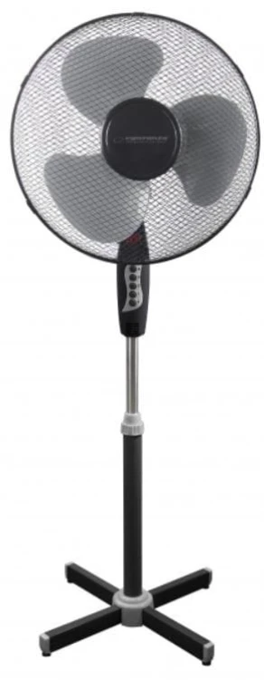 Esperanza Wentylator stojący Hurricane czarno-szary