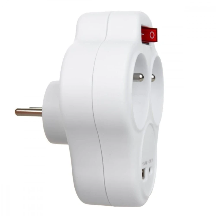 Maclean Gniazdko prądowe x2 USB MCE336 typ E