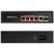 Qoltec Przełącznik sieciowy SWITCH FAST ETHERNET PoE 4x RJ45 PoE 1x RJ45Uplink 1x SFP | 65W | 1000 Mb/s