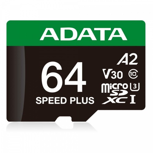 Adata Karta microSD Speed Plus 64GB UHS1 U3 V30 A2 160/140 MB/s