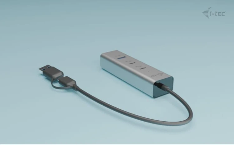 i-tec Uniwersalny metalowy ładujący HUB 2xUSB-C/2xUSB-A PD 85W