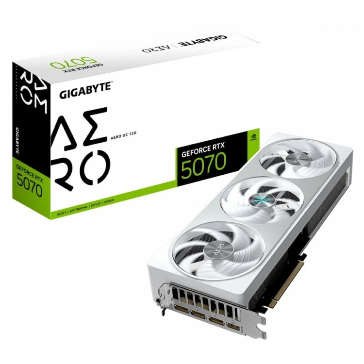 Gigabyte Karta graficzna RTX 5070 AERO OC 12GB GDDR7 192bit HDMI/DP