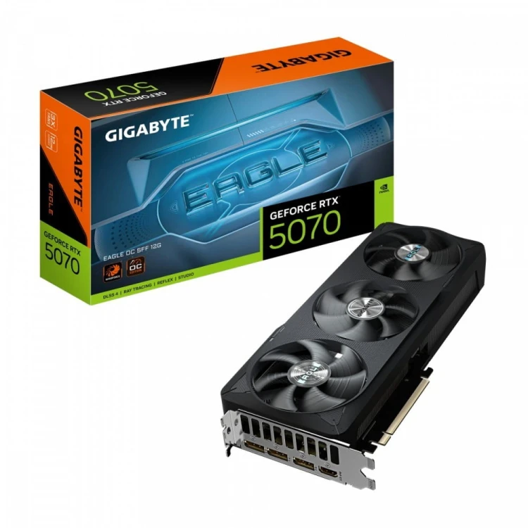 Gigabyte Karta graficzna GeForce RTX 5070 EAGLE OC  SSF 12GB 192bit HDMI