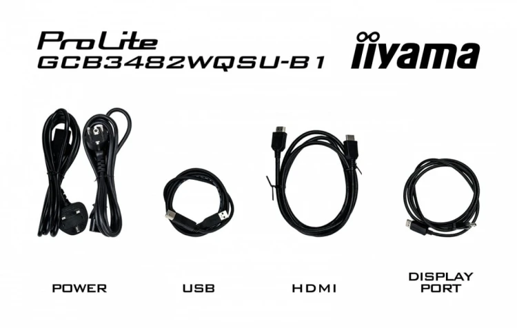 IIYAMA Monitor 34 cale G-Master GCB3482WQSU-B1,VA,UWQHD,120HZ,1500R, HDR400, 21:9, 500cd,2x5W, USB-c