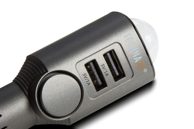 Technaxx Deutschland GmbH &amp; Co. KG Alarm samochodowy z ładowarką USB 2 porty TX-100