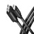 AXAGON BUMM3-CM10AB Kabel Micro-B USB,  USB-C 3.2 Gen 1, 1m, 3A, ALU, PVC Czarny