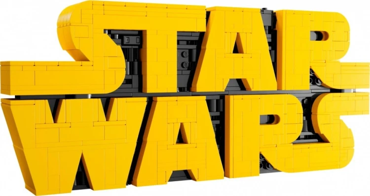 LEGO Klocki Star Wars 75407 Logo Star Wars zbudowane z klocków