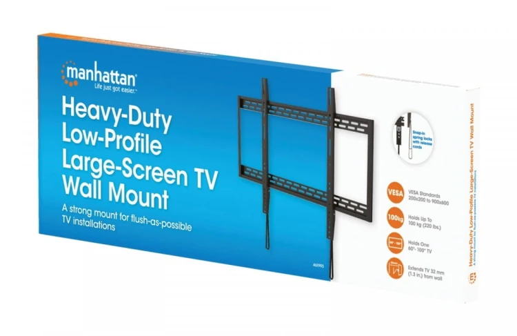 Manhattan Uchwyt ścienny do TV 60-100cali LED/LCD 100kg slim 32mm