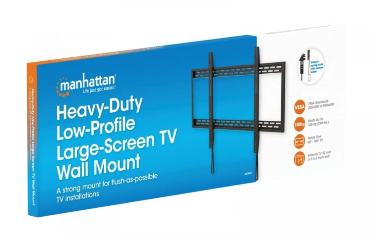Manhattan Uchwyt ścienny do TV 60-100cali LED/LCD 100kg slim 32mm