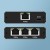 Qoltec Rozdzielacz Splitter Ethernet mini SWITCH 1x3 RJ45 | 1000Mb/s |  USB-C | Aluminium