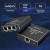 Qoltec Rozdzielacz Splitter Ethernet mini SWITCH 1x3 RJ45 | 1000Mb/s |  USB-C | Aluminium