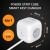 Qoltec Kostka zasilająca przedłużacz 6w1 z podświetlanym włącznikiem |  3x AC | 2x USB | 1x USB-C PD 20W | biała | kabel 2m
