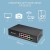Qoltec Przełącznik sieciowy SWITCH FAST Ethernet 8x RJ45 PoE 2x RJ45 Uplink 1x SFP | 120W | 1000Mb/s