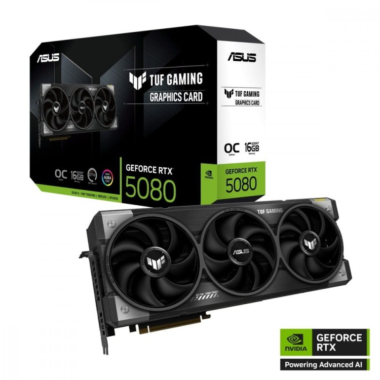 Asus Karta graficzna GeForce RTX 5080 TUF GAMING OC 16GB GDDR7 256bit DP/HDMI