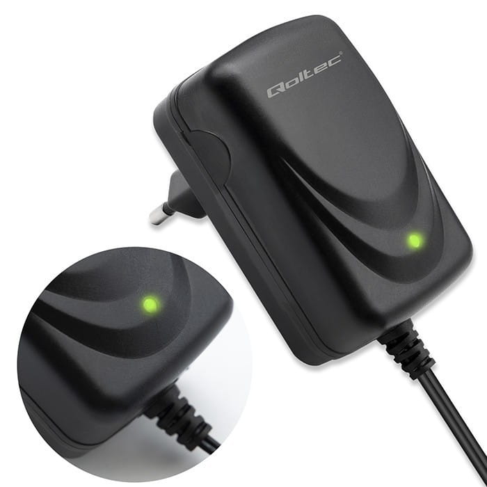 Qoltec Automatyczna ładowarka do akumulatora AGM GEL STD 6V | 1A |      Prostownik z sygnalizatorem LED