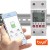 Qoltec Przekaźnik 63A na szynę DIN z licznikiem energii elektrycznej |  Timer | Tuya | Wi-Fi | LED