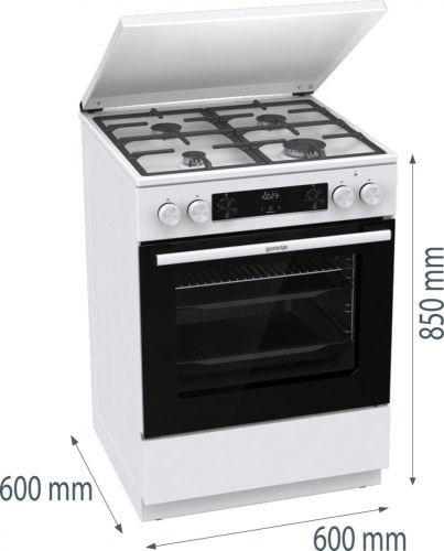 Gorenje Kuchnia gazowo-elektryczna GK6C5WF