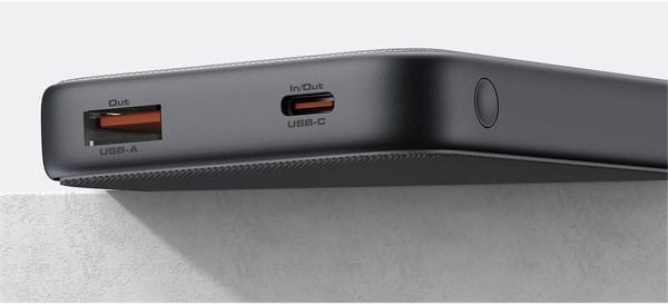 AUKEY PB-Y46 Power Bank | 10000 mAh | 15W | 2xUSB | LED | kabel USB-C