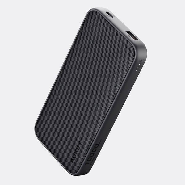AUKEY PB-Y46 Power Bank | 10000 mAh | 15W | 2xUSB | LED | kabel USB-C