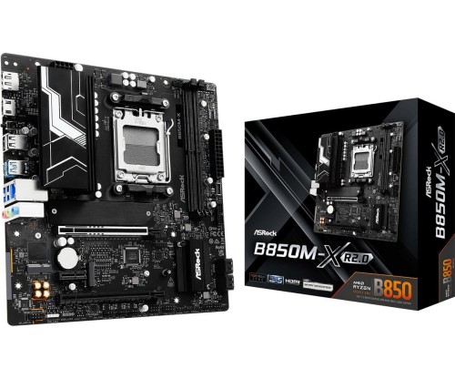 ASRock Płyta główna B850M-X R2.0 AM5 2DDR5 M.2 USBC mATX
