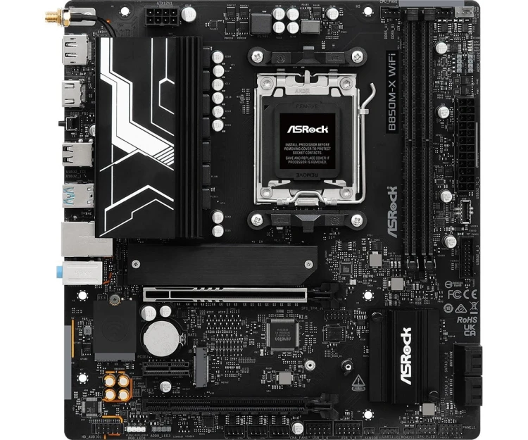 ASRock Płyta główna B850M-X WIFI R2.0 AM5 2DDR5 M.2 USBC mATX