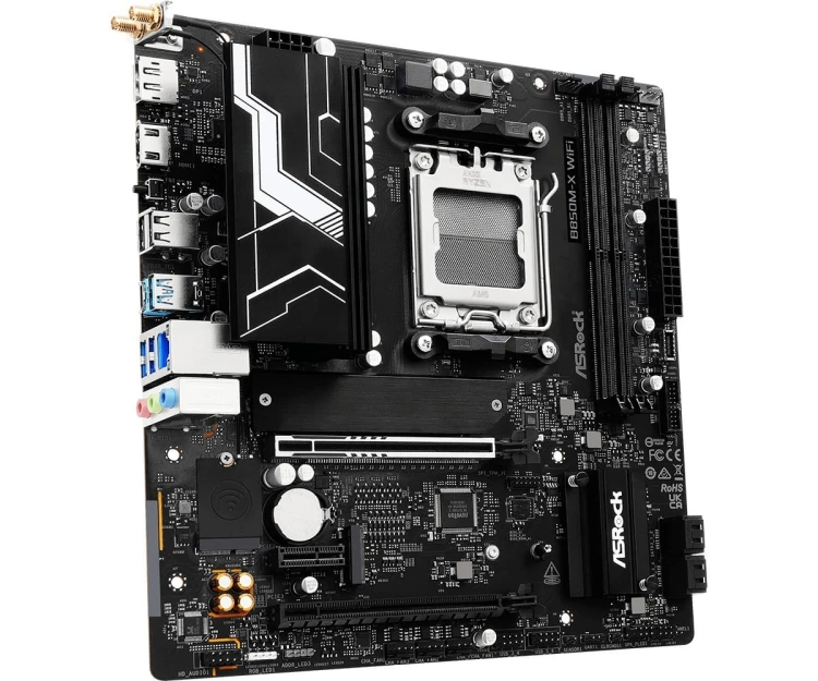ASRock Płyta główna B850M-X WIFI R2.0 AM5 2DDR5 M.2 USBC mATX