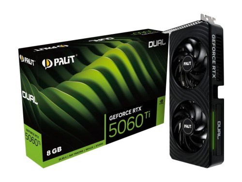 Palit Karta graficzna RTX 5060 TI DUAL 8GB GDDR7 128bit 3DP/HDMI