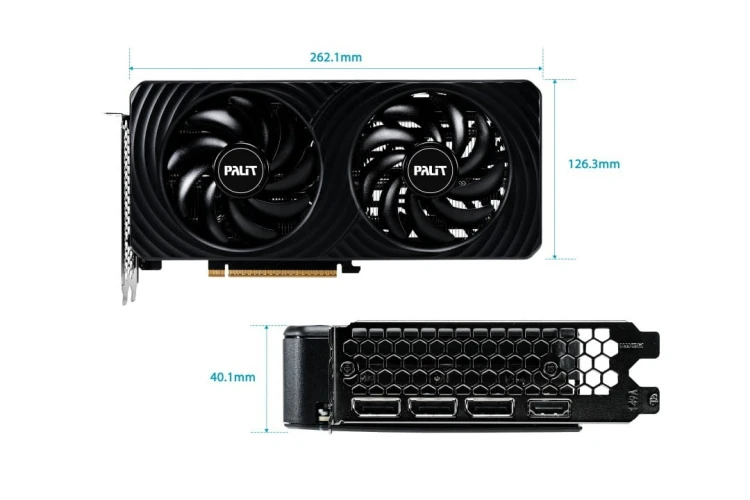 Palit Karta graficzna RTX 5060 TI DUAL 8GB GDDR7 128bit 3DP/HDMI