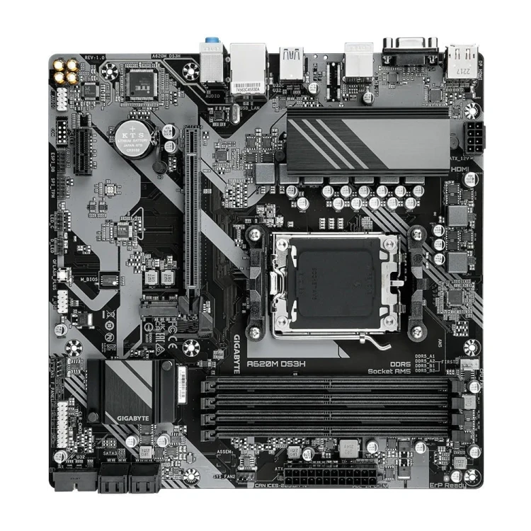 Gigabyte Płyta główna A620M DS3H AM5 4DDR5 HDMI/DP M.2 mATX