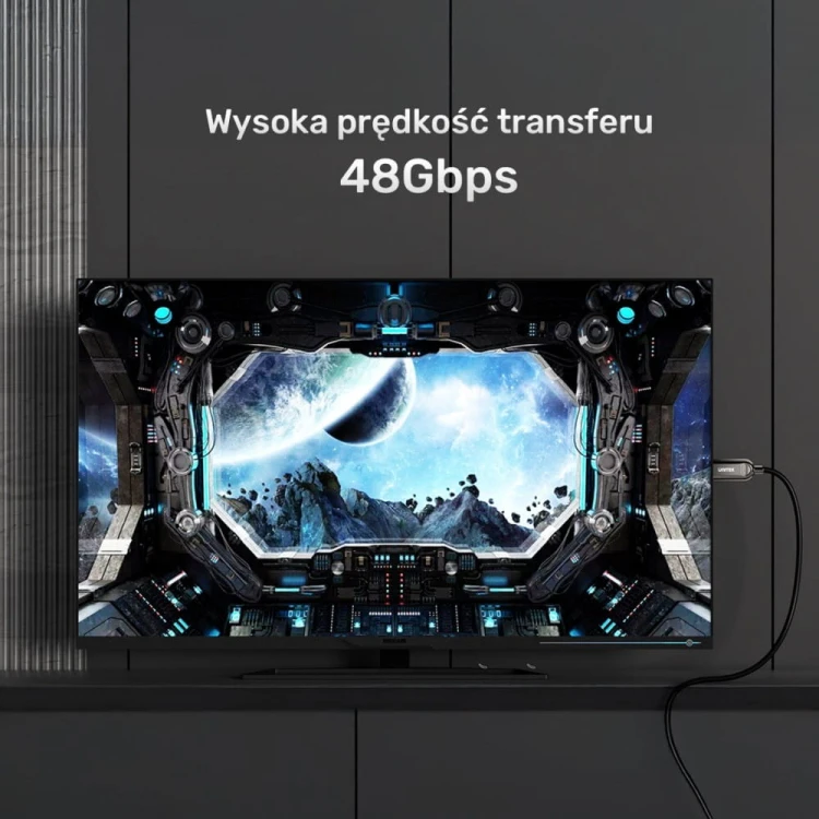 Unitek Kabel optyczny HDMI 2.1 AOC 8K 120Hz 5m; C11085GY03-5M