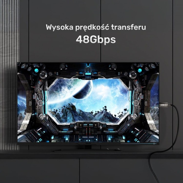 Unitek Kabel 0ptyczny HDMI 2.1 AOC 8K 120Hz 15m; C11085GY01-15M