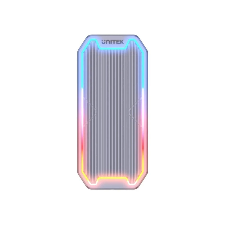 Unitek Obudowa dysku SSD M.2 NVMe/SATA 10Gbps, RGB; S1210B
