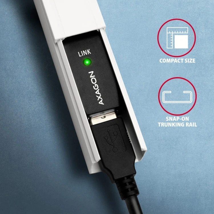 AXAGON ADR-215 USB 2.0 A-M -> A-F aktywny kabel przedłużacz/wzmacniacz 15m