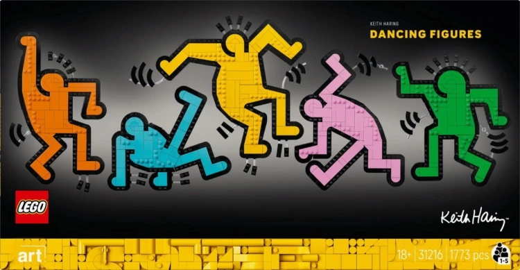 LEGO Klocki ART 31216 Keith Haring - tańczące postacie