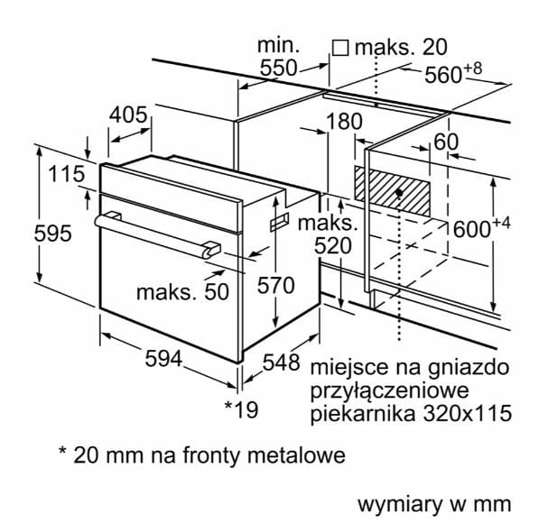 Bosch Piekarnik Serie 2 HBF114ES0