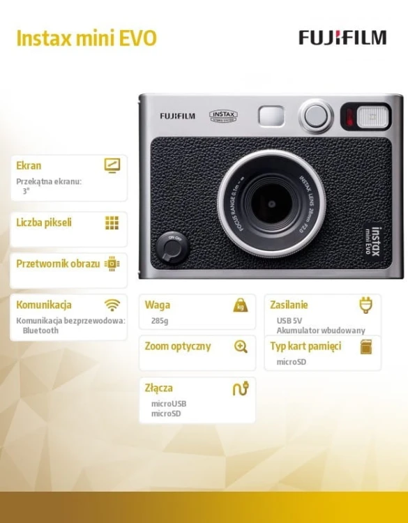 Fujifilm Aparat Instax mini EVO czarny