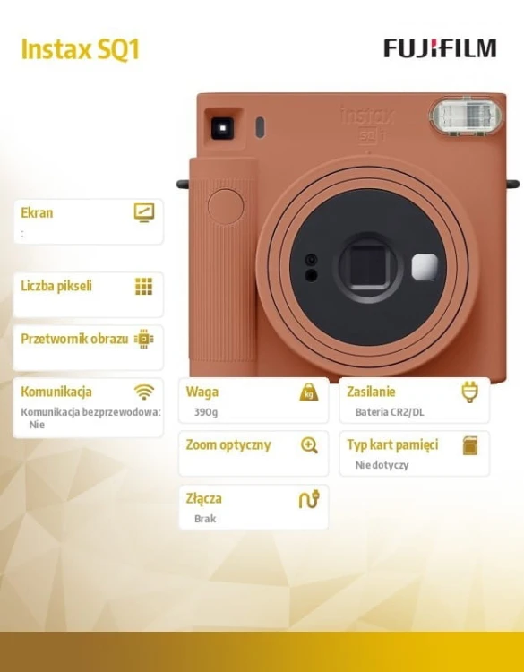 Fujifilm Aparat Instax SQ1 pomarańczowy