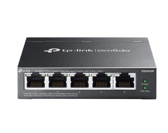 TP-LINK Przełącznik ES205GP Omada 5-Port Gigabit Easy  4-Port PoE+