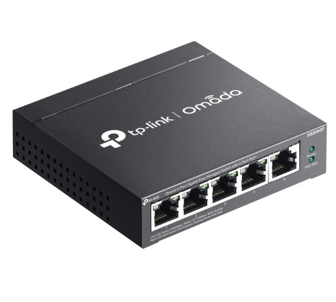 TP-LINK Przełącznik ES205GP Omada 5-Port Gigabit Easy  4-Port PoE+