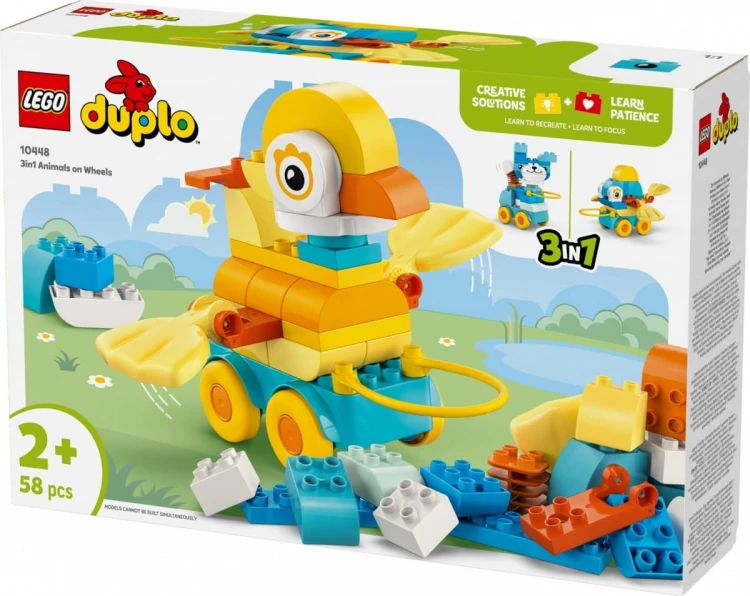 LEGO Klocki DUPLO 10448 3 w 1 Zwierzątka na kółkach