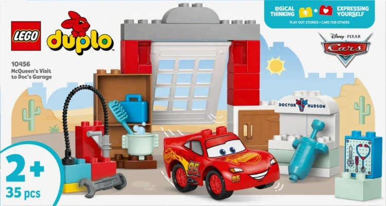 LEGO Klocki DUPLO Disney 10456 Wizyta McQueena w warsztacie Wójta